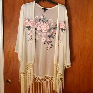 Torrid 0 cardigan/ swim cover up